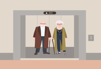 Ascenseur de maison au domicile des personnes âgées : prix, fonctionnement et aides