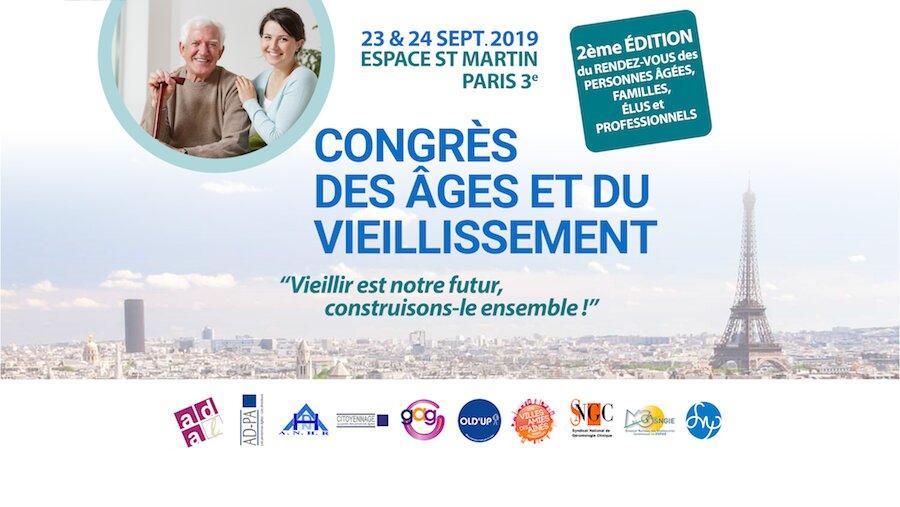 Congrès des âges et du vieillissement les 23 et 24 septembre 2019